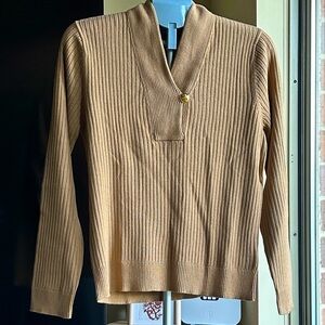 Ralph Lauren Camel Cowl Neck Sweater